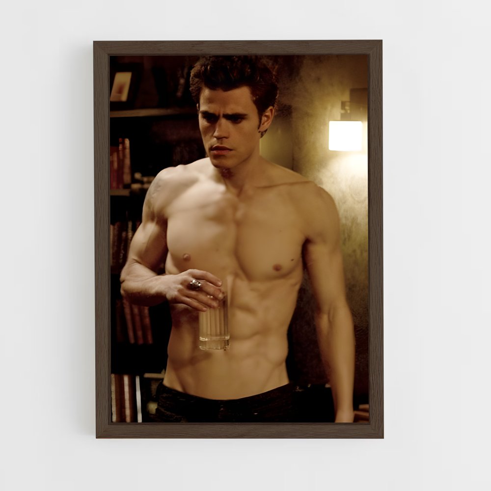 ap-stefan salvatore-1 cadre Bois foncé