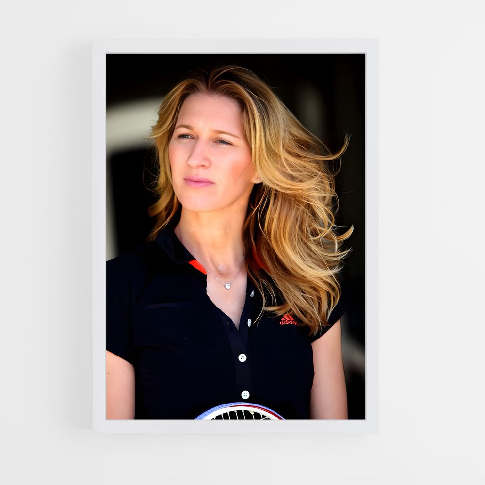 ap-steffi graf-5 cadre Blanc