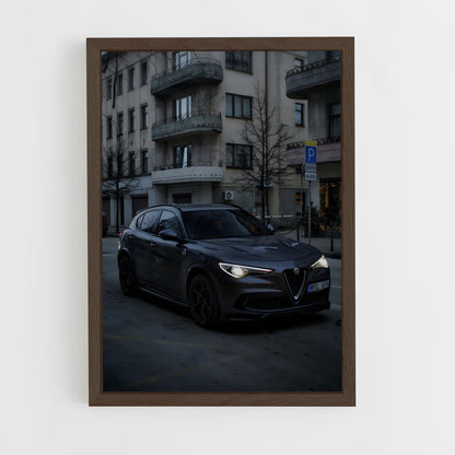 ap-stelvio quadrifoglio-2 cadre Bois foncé