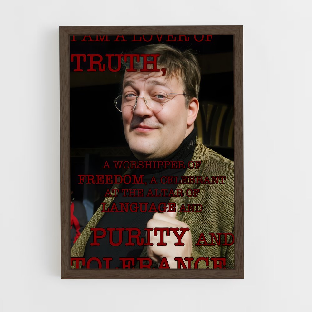 ap-stephen fry-5 cadre Bois foncé