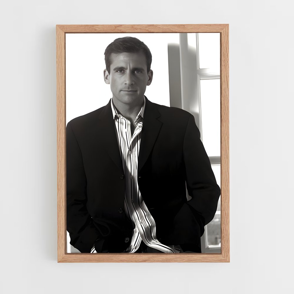 ap-steve carell-1 cadre Bois clair