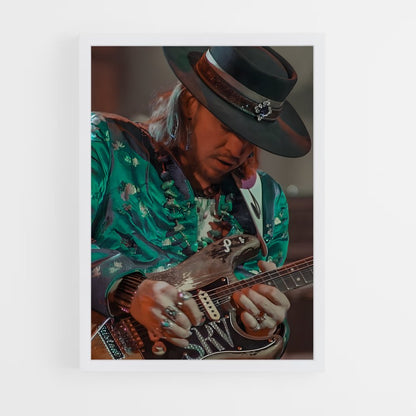 ap-stevie ray vaughan-2 cadre Blanc