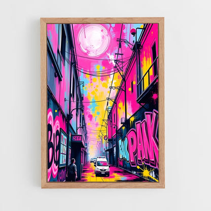 ap-street art-5 cadre Bois clair