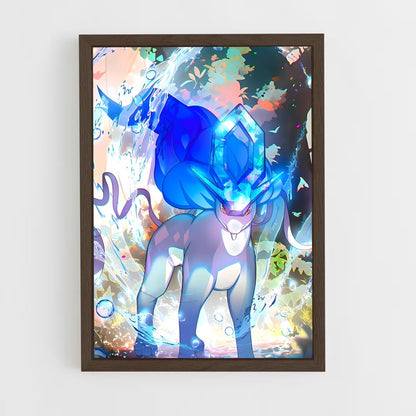 ap-suicune-4 cadre Bois foncé