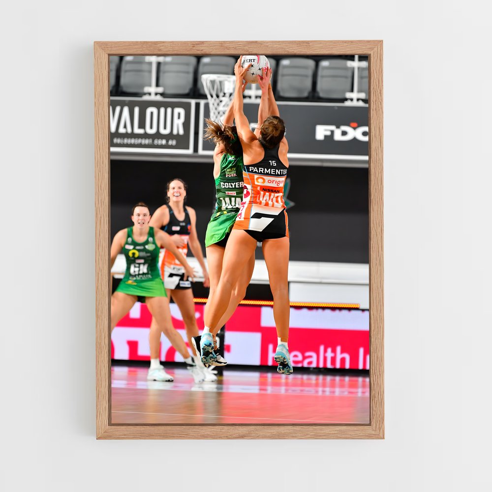 ap-suncorp super netball-4 cadre Bois clair