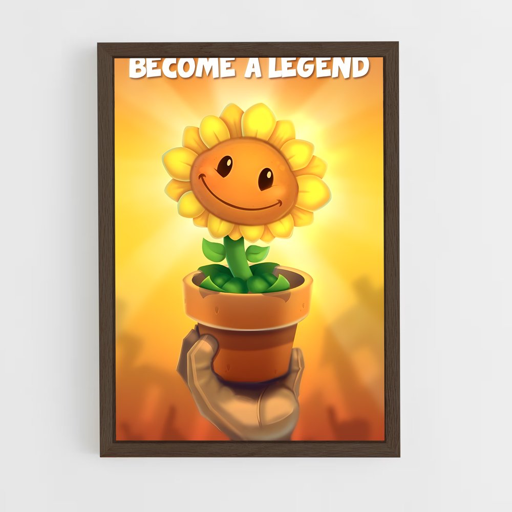 ap-sunflower-2 cadre Bois foncé