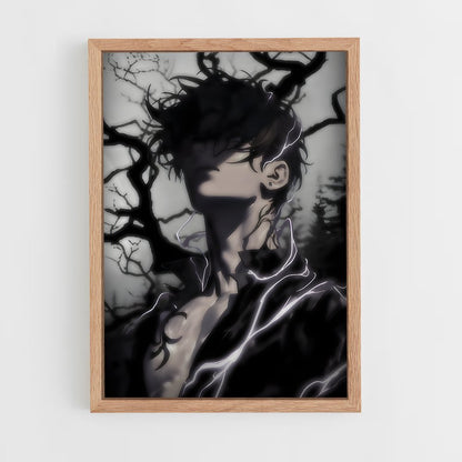 ap-sung jin woo-12 cadre Bois clair