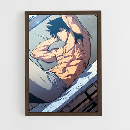 ap-sung jin woo-5 cadre Bois foncé