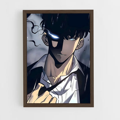 ap-sung jin woo-6 cadre Bois foncé