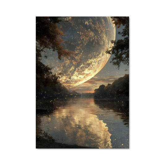 Poster Lune Miroir