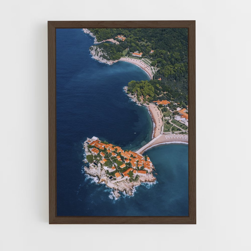 ap-sveti stefan-4 cadre Bois foncé