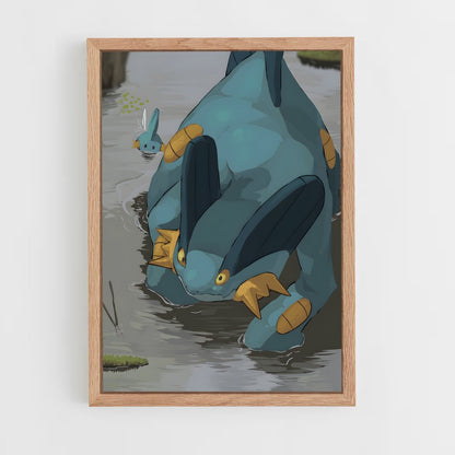 ap-swampert-1 cadre Bois clair
