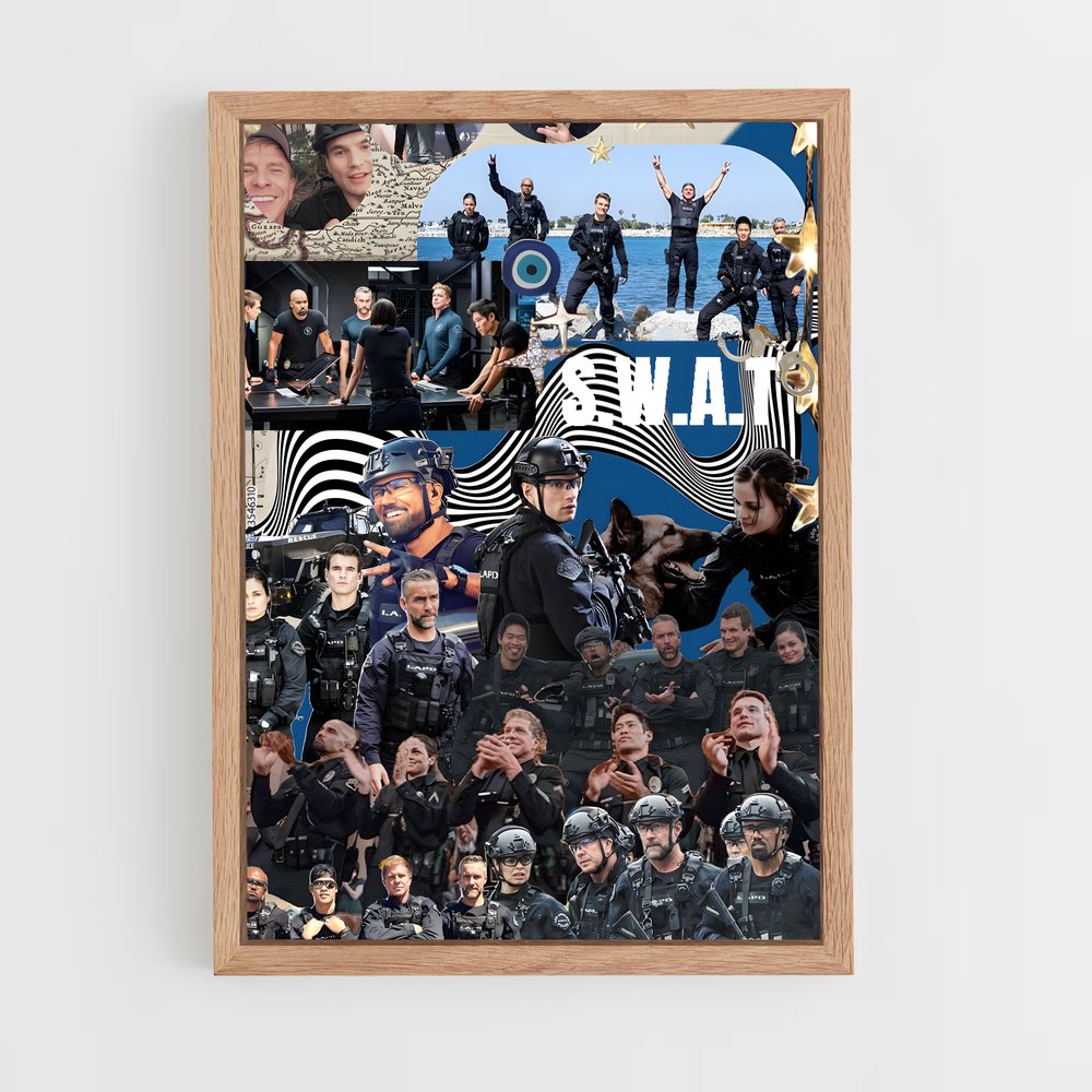 ap-swat team-5 cadre Bois clair