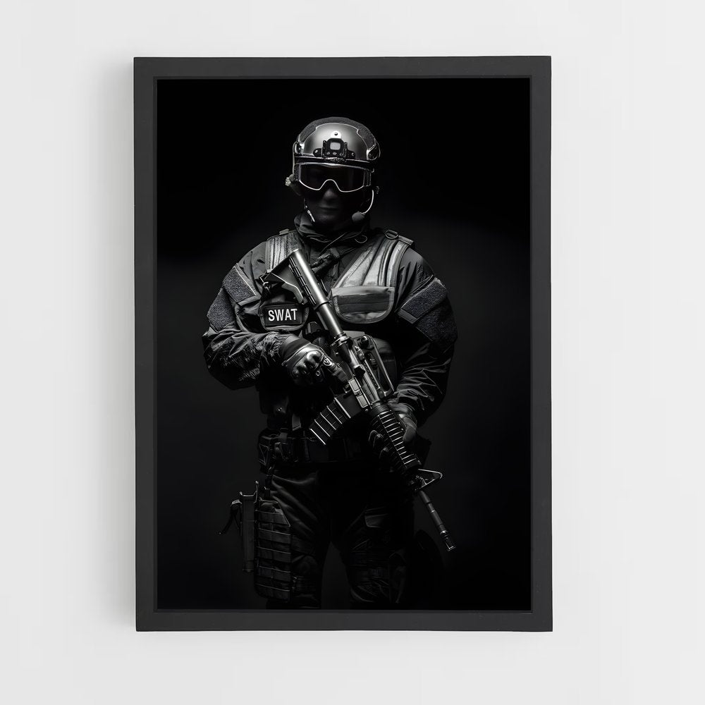 ap-swat team-6 cadre Noir