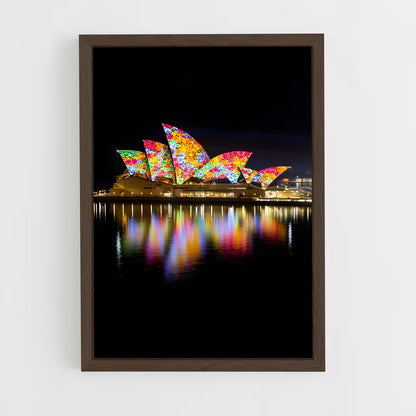 ap-sydney opera house-12 cadre Bois foncé