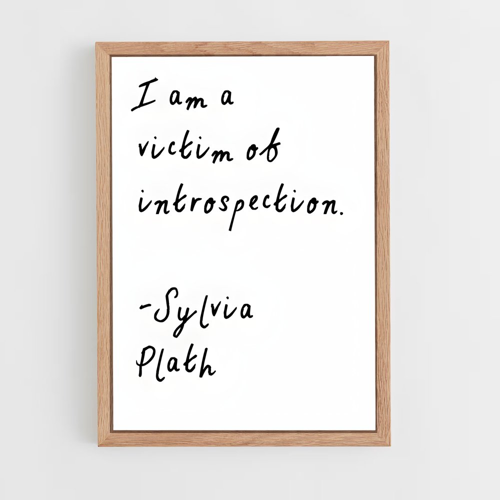 ap-sylvia plath-1 cadre Bois clair