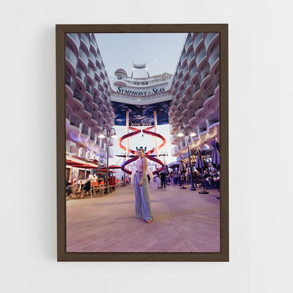 ap-symphony of the seas-3 cadre Bois foncé