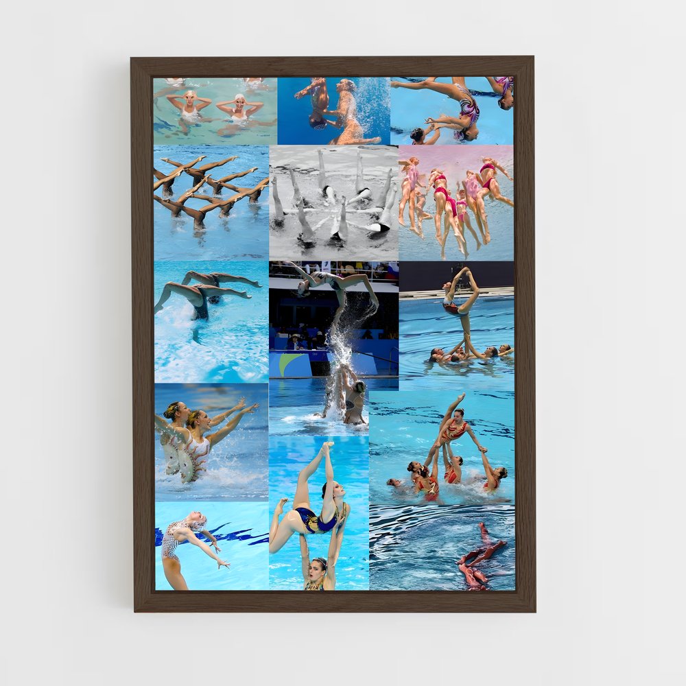 ap-synchronized swimming-4 cadre Bois foncé