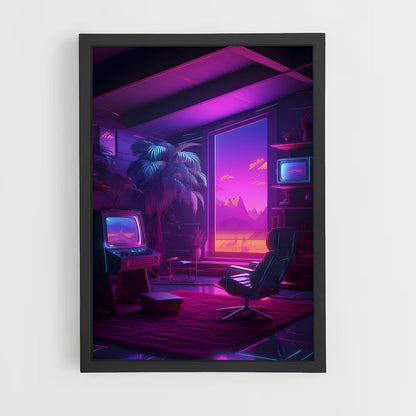 ap-synthwave-5 cadre Noir