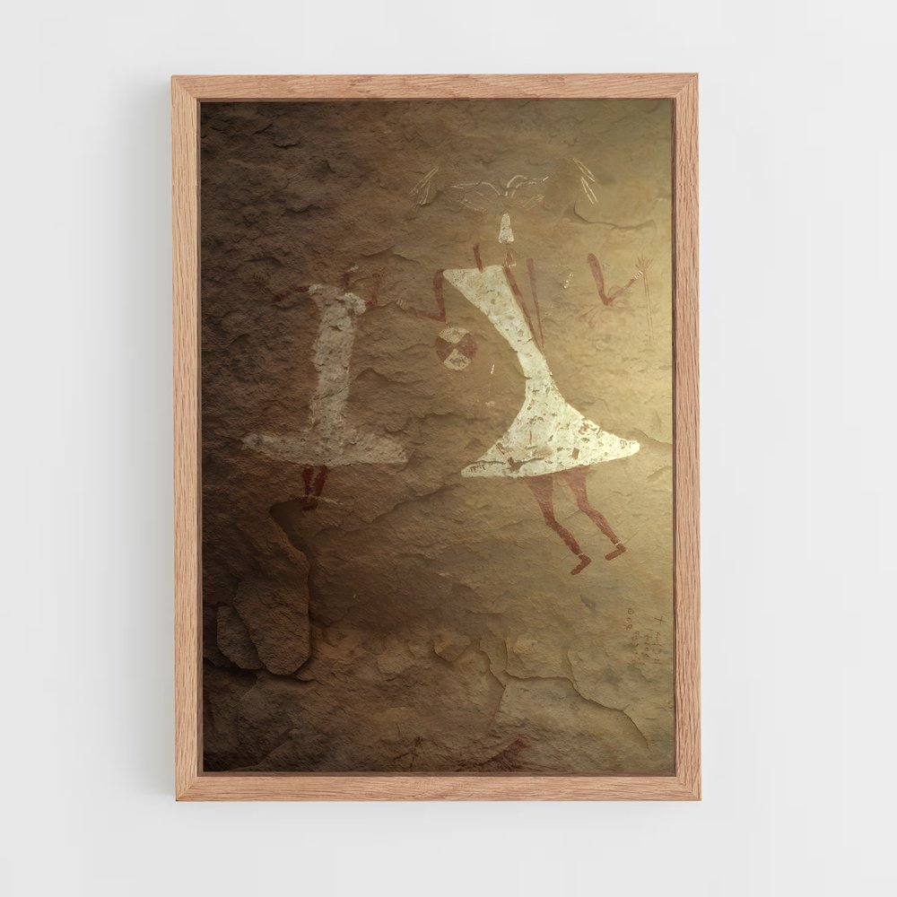 ap-tadrart acacus rock art-1 cadre Bois clair