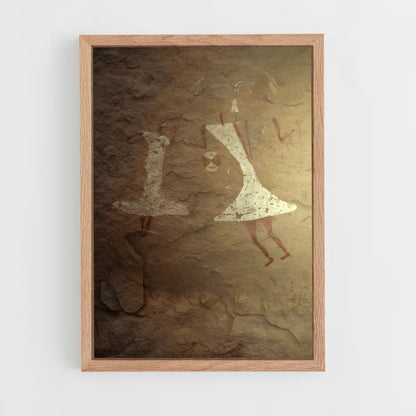 ap-tadrart acacus rock art-1 cadre Bois clair