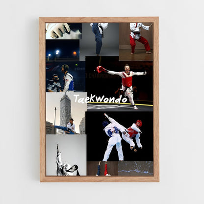 ap-taekwondo-5 cadre Bois clair