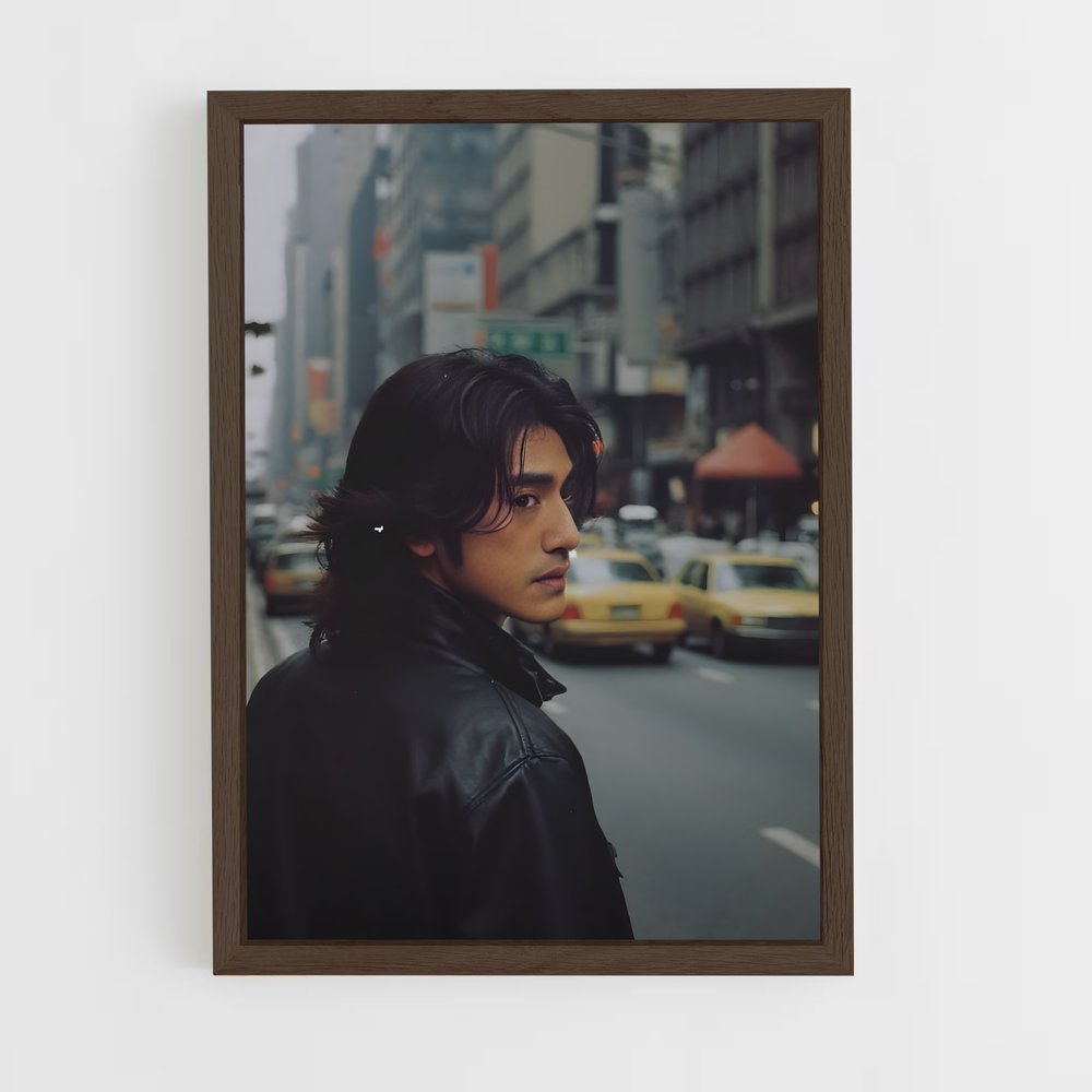 ap-takeshi kaneshiro-2 cadre Bois foncé