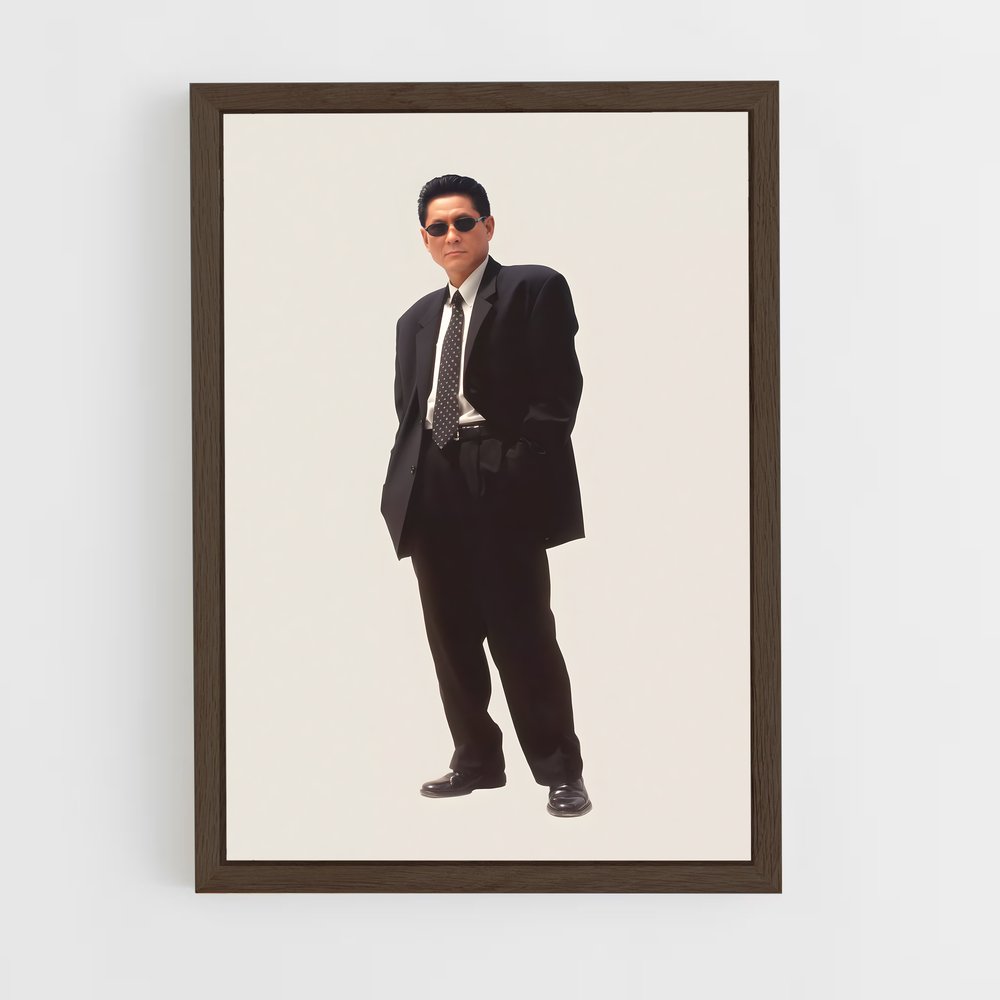 ap-takeshi kitano-1 cadre Bois foncé