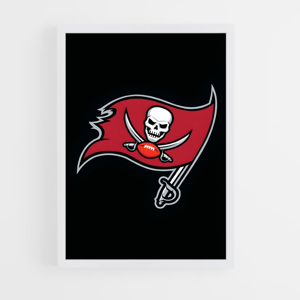 ap-tampa bay buccaneers-4 cadre Blanc