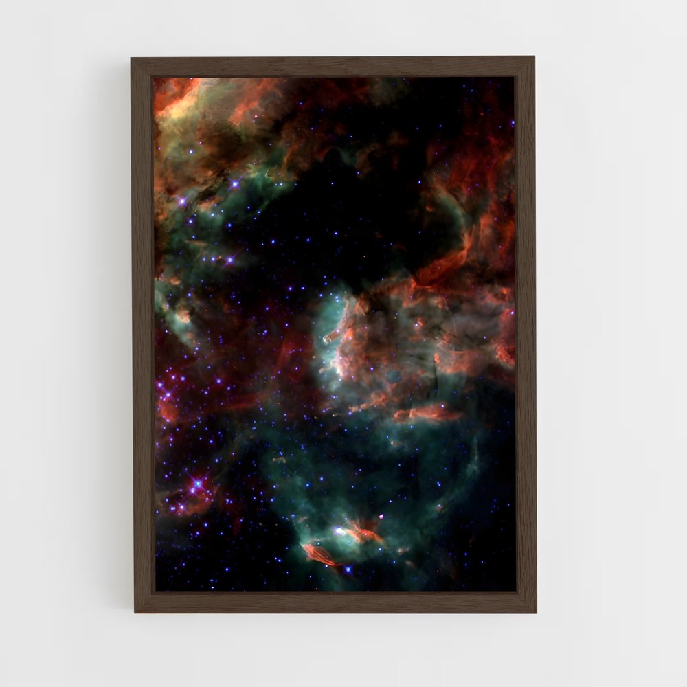 ap-tarantula nebula-2 cadre Bois foncé