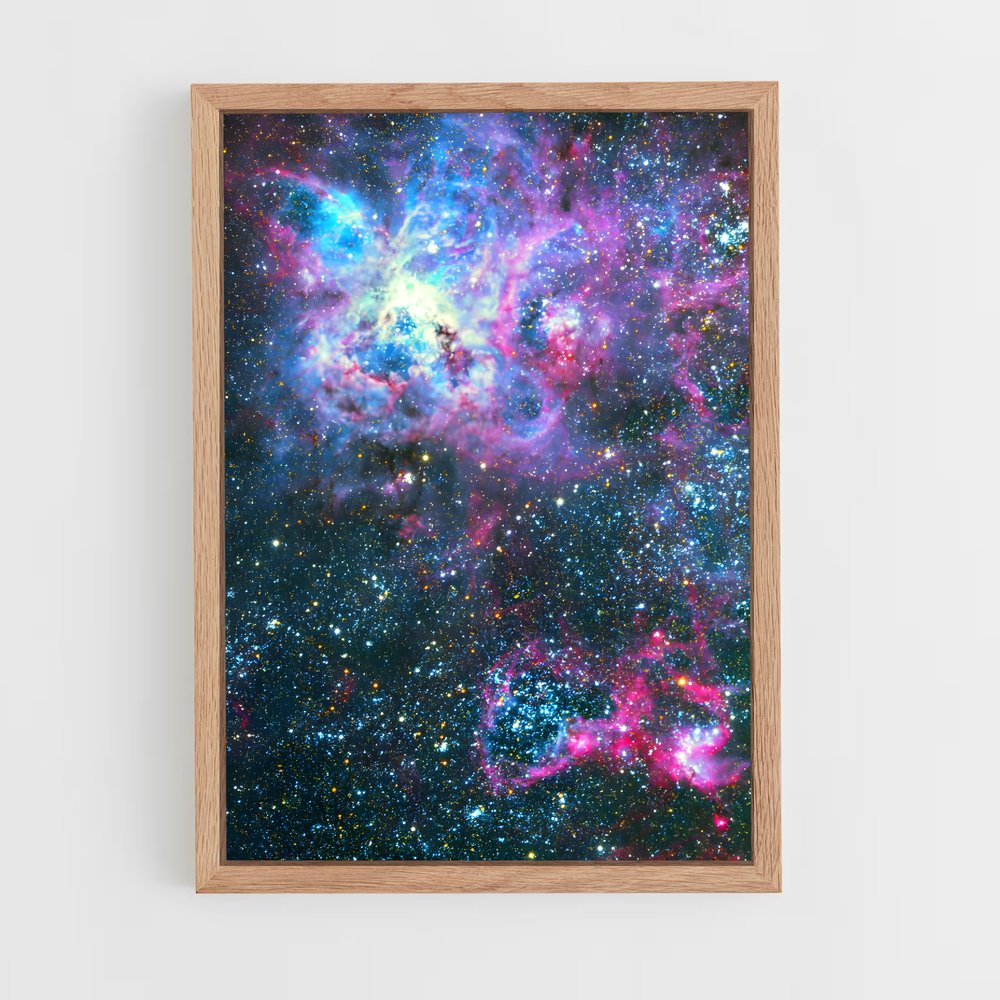 ap-tarantula nebula-6 cadre Bois clair