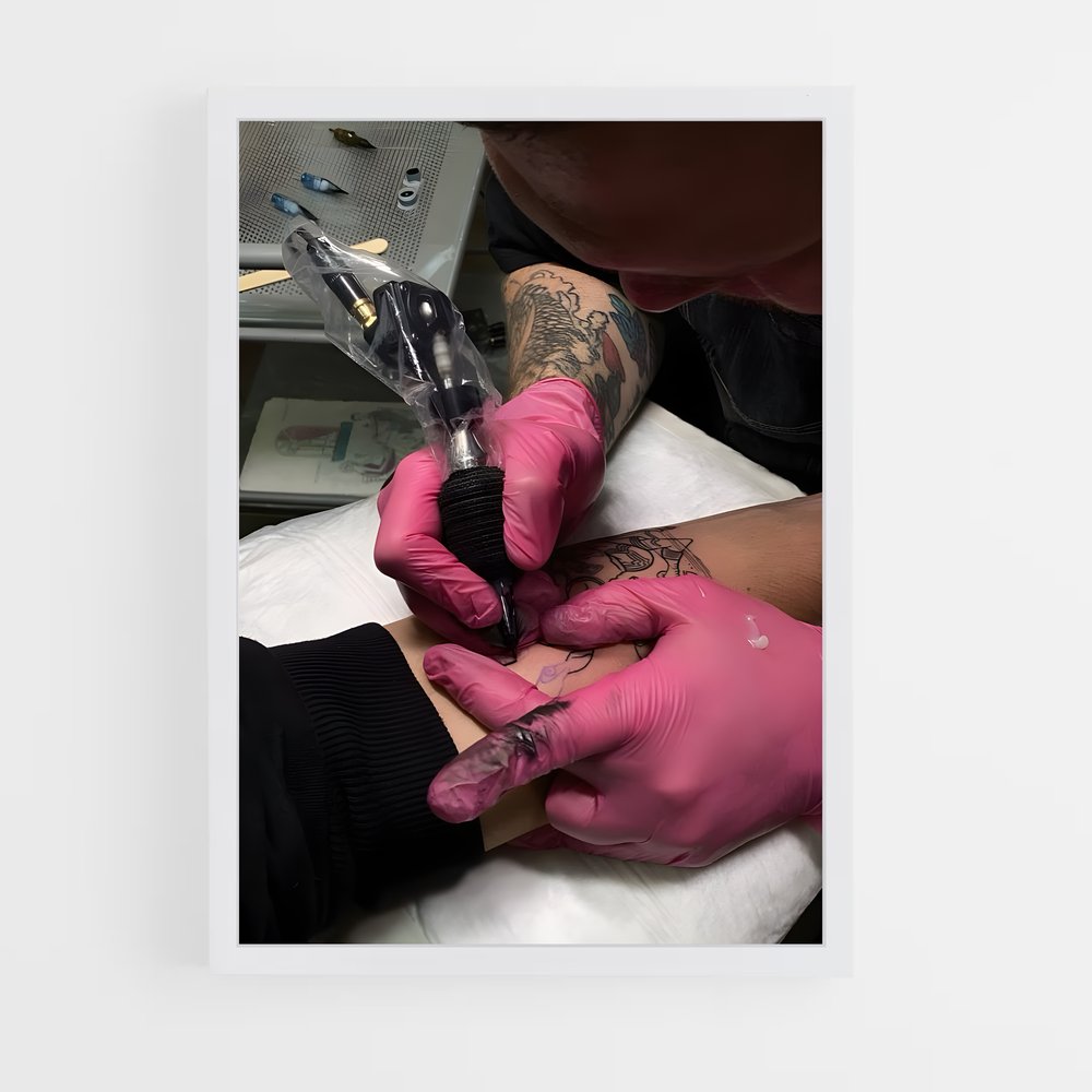 ap-tattoo artist-1 cadre Blanc