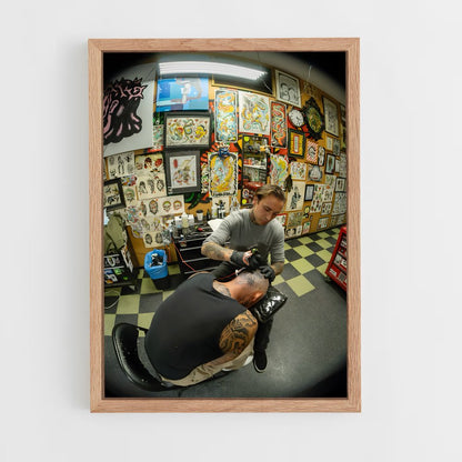 ap-tattoo artist-14 cadre Bois clair