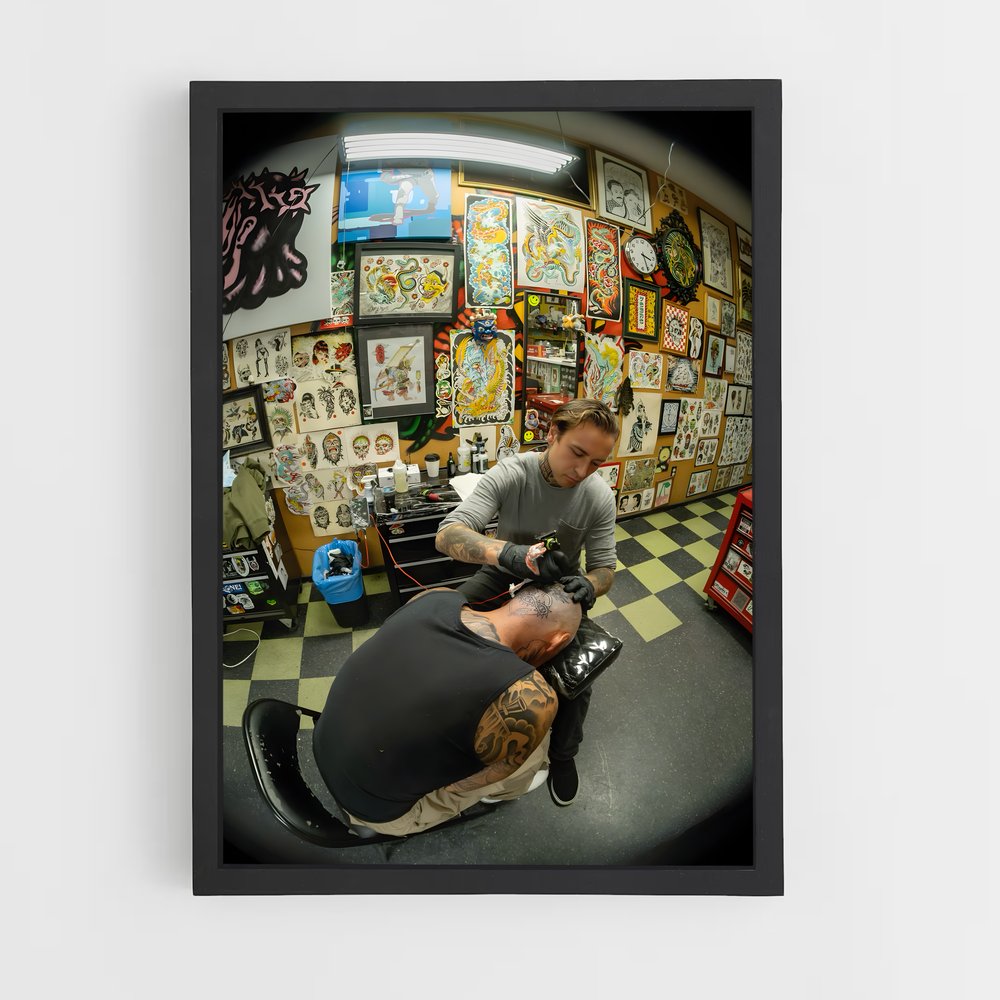 ap-tattoo artist-14 cadre Noir