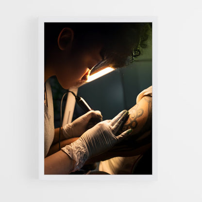 ap-tattoo artist-7 cadre Blanc