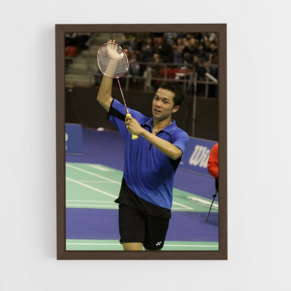 ap-taufik hidayat-1 cadre Bois foncé