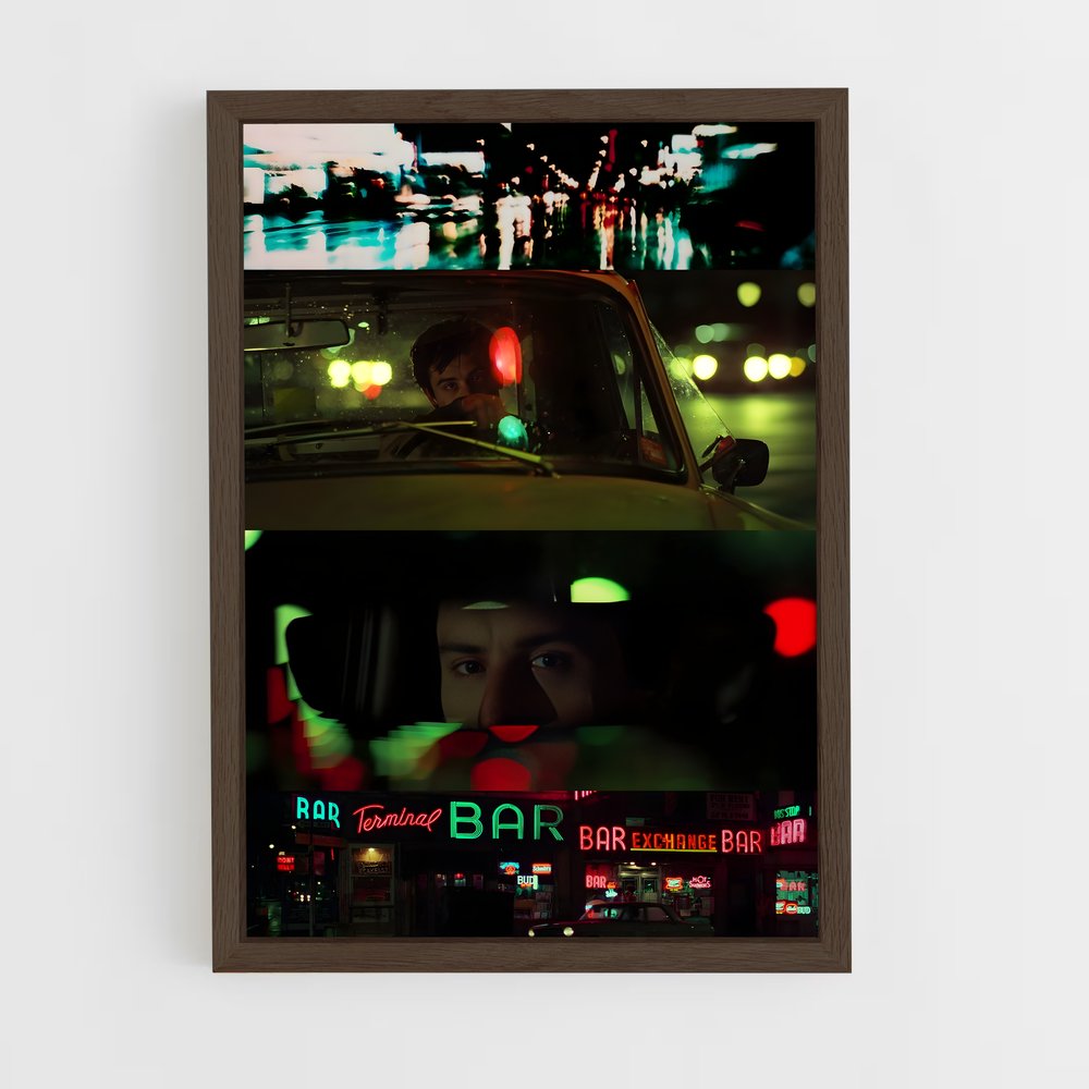 ap-taxi driver-3 cadre Bois foncé