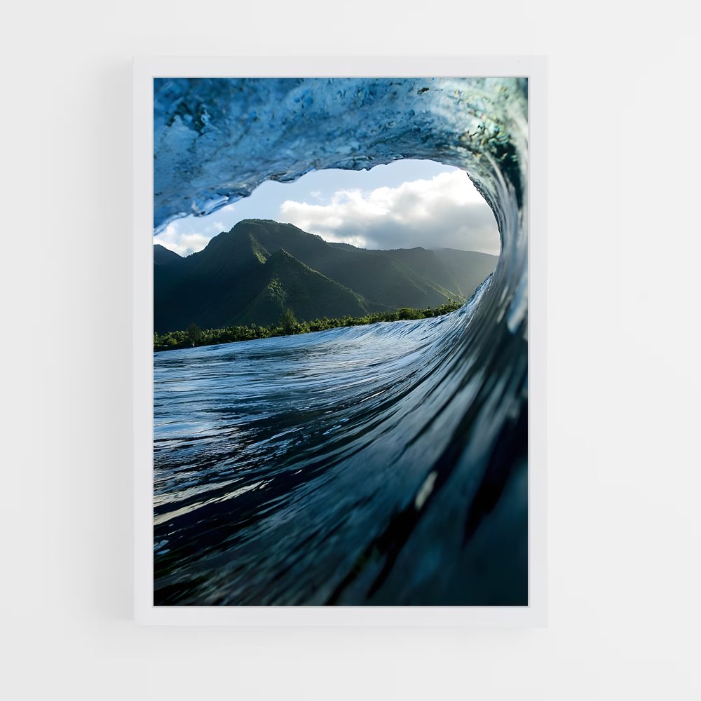 ap-teahupoo tahiti-6 cadre Blanc