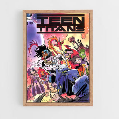 ap-teen titans-6 cadre Bois clair