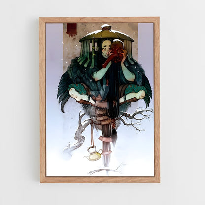 ap-tengu-3 cadre Bois clair