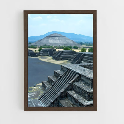 ap-teotihuacan pyramids-4 cadre Bois foncé