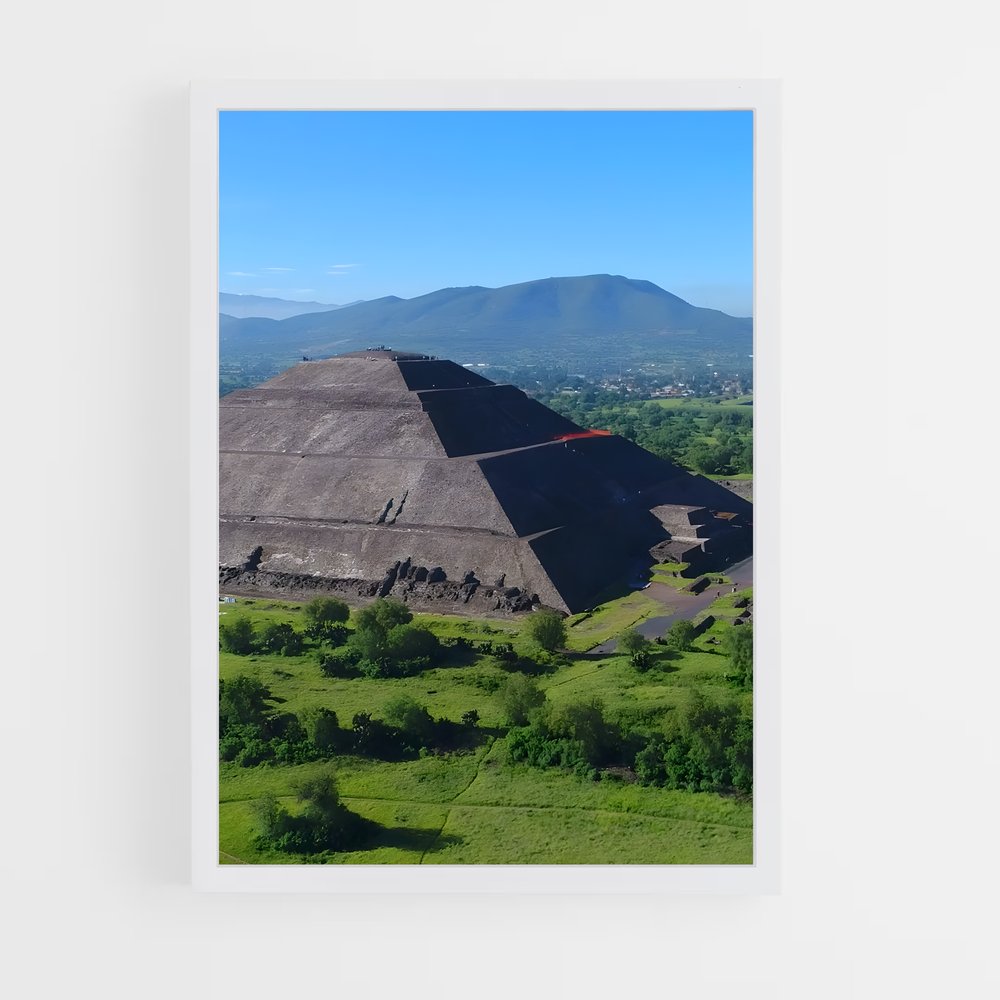 ap-teotihuacan pyramids-5 cadre Blanc
