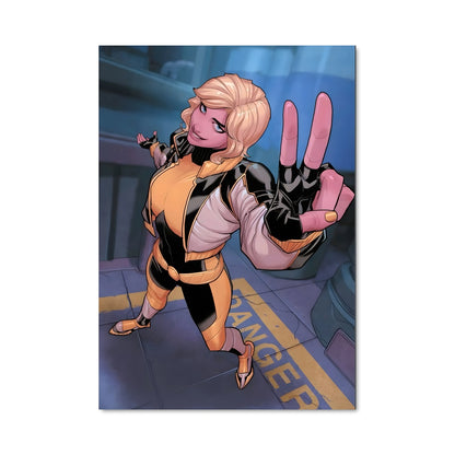 Poster Aventure Jaune et Noir