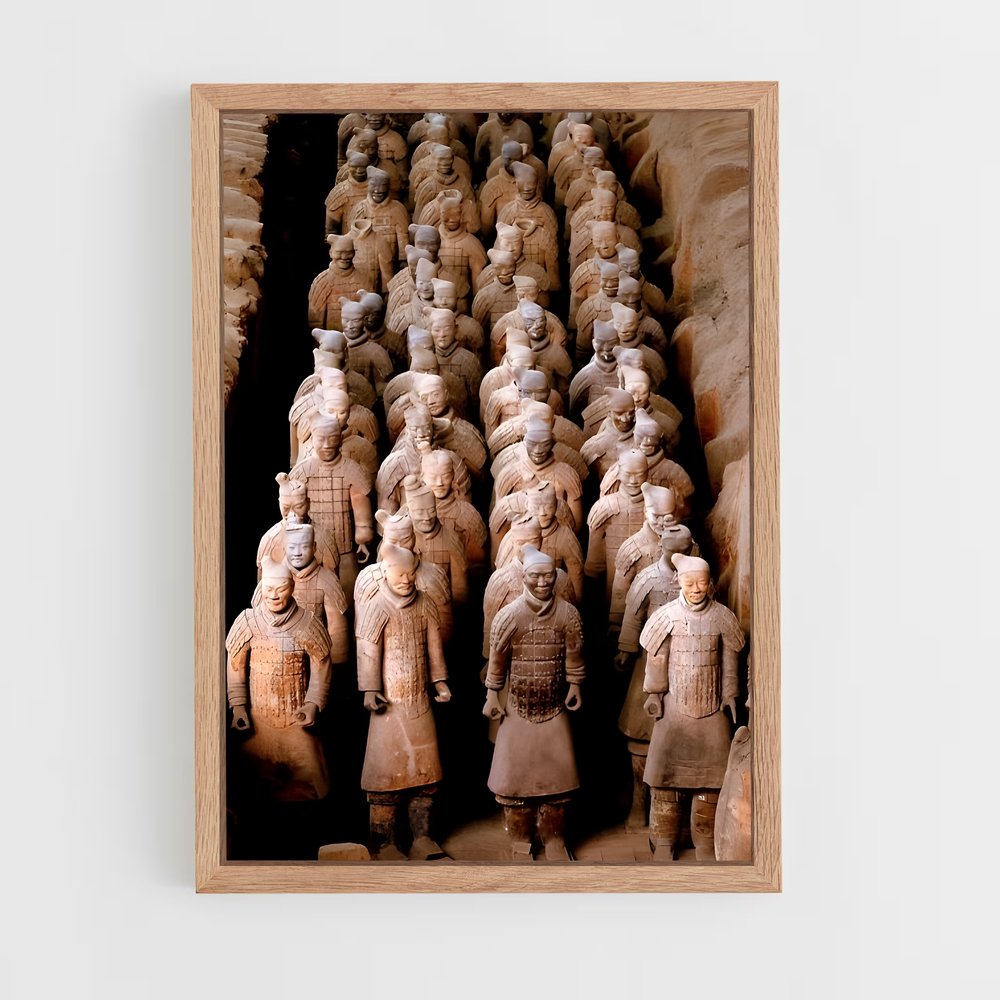 ap-terracotta army-11 cadre Bois clair