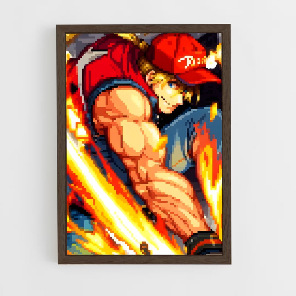 ap-terry bogard-1 cadre Bois foncé