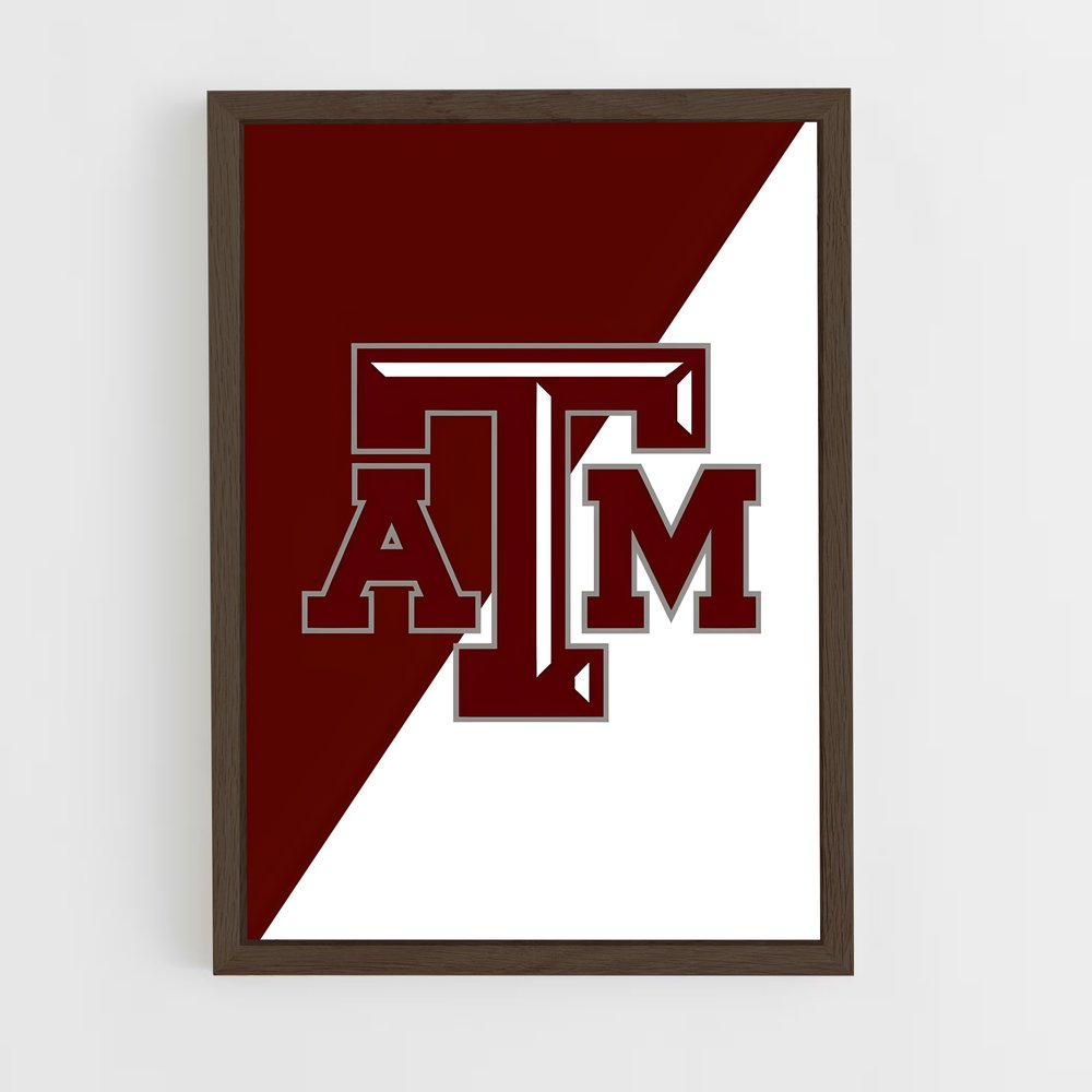 ap-texas aandm aggies-2 cadre Bois foncé