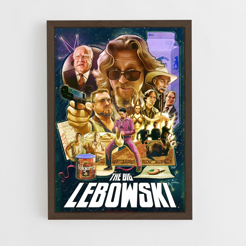 ap-the big lebowski-2 cadre Bois foncé