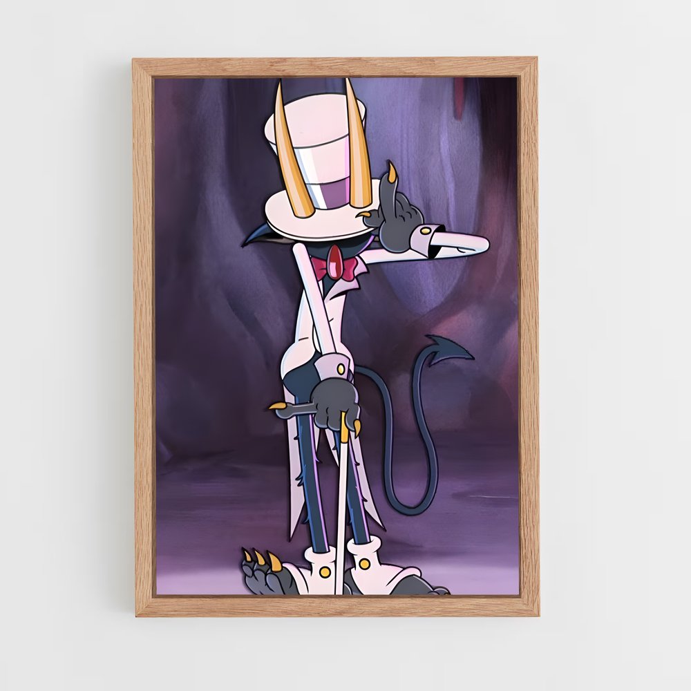 ap-the devil cuphead-2 cadre Bois clair