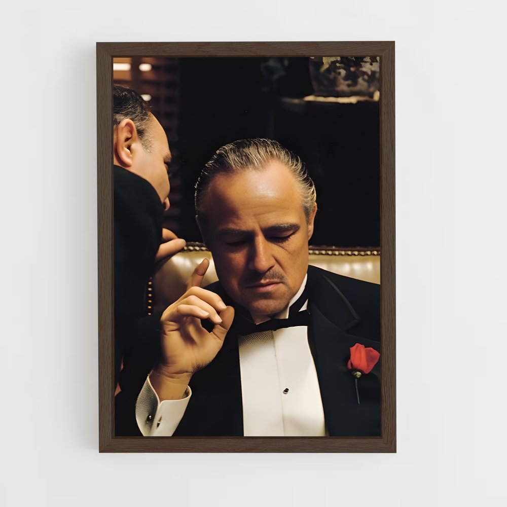 ap-the godfather-1 cadre Bois foncé