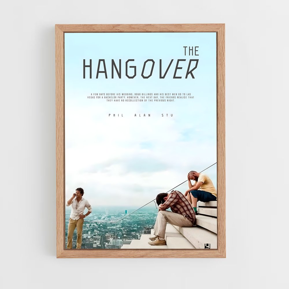 ap-the hangover-3 cadre Bois clair